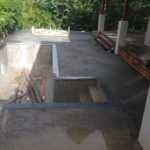 concrete pool surround